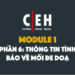 [CEH Tiếng Việt] Module 1 – Phần 6: Thông tin tình báo về mối đe doạ, mô hình hoá mối đe doạ