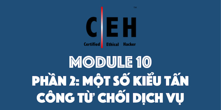 [CEH] Module 10 – Phần 2: Một số kiểu tấn công từ chối dịch vụ DoS/DDoS